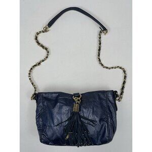 Juicy Couture Y2K Mini Kiki Shimmer Blue Crossbody Chain Strap Shoulder Purse